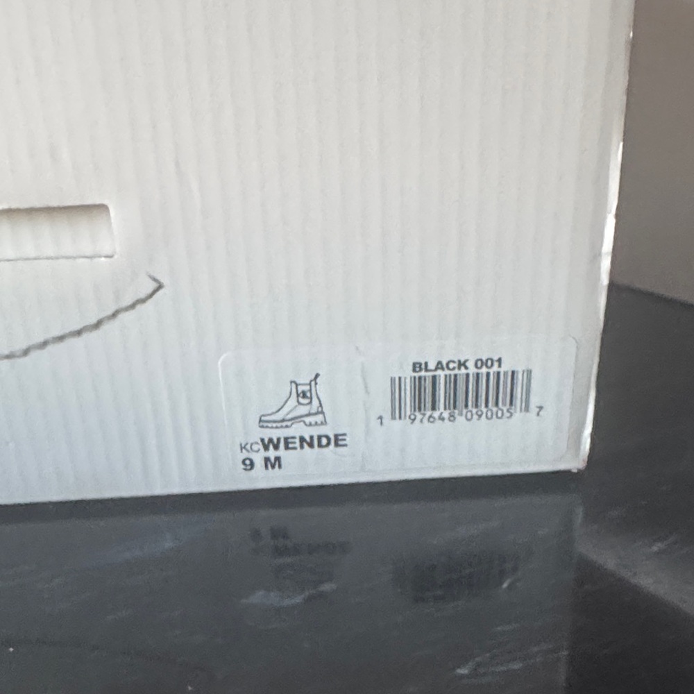 Calvin Klein Shiny Black Ankle Boots